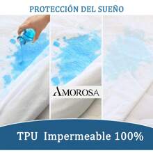 Protector de Colchén de Rizo Suave y Impermeable Talla Matrimonial - Gris - Ver 6