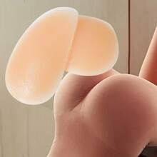 1 Pair Fake Buttocks Silicone Buttock Pads Buttock Enhancement Buttock Shaping Buttock Insert Pads Ski Cushioning Silicone Pads Beige