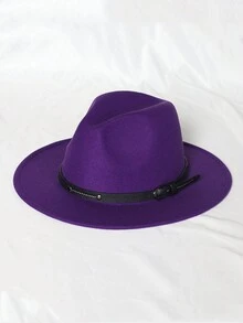 1 件装女士复古纯色柔软贝雷帽带丝带腰带装饰，高品质宽边帽，男女通用户外防晒帽，情侣款 - 彩色 - 查看 24