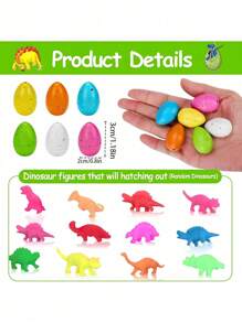 5/10/20 Colorful Rain Flower Mini Hatched Dinosaur Eggs, Dinosaur Party Favorite Birthday Supplies, Classroom Carnival Prizes, Loose Pinata Fillings, Novel Dinosaurs Growing In Water For 14+Year Olds