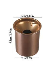 1 cái gạt tàn bằng thép không gỉ dùng cho phòng khách, văn phòng - Nhiều màu - Xem 11