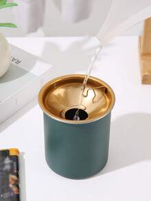 1 cái gạt tàn bằng thép không gỉ dùng cho phòng khách, văn phòng - Nhiều màu - Xem 8