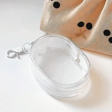 1pc Multi-Functional Storage Bag For Cosmetics, Electronic Cables, Perfume, Keys, Bracelets And Small Accessories,Portable Mini Transparent Zipper Storage Bag, Multifunctional Jewelry Organizer For Earphones, Charging Case, Keychain, Ring, Transparent Travel Accessory Pouch - Multicolor - View 14