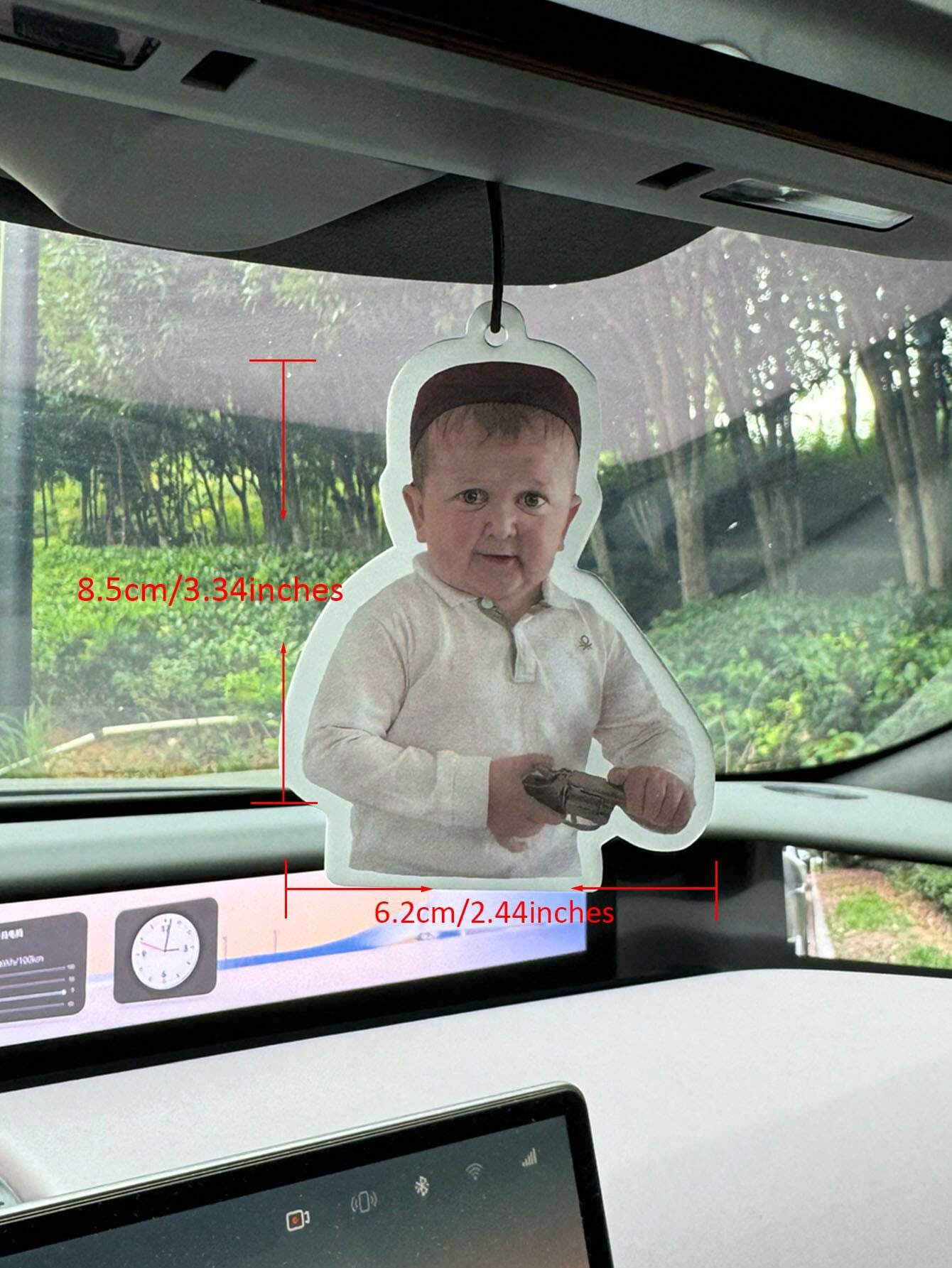 Captain Hasbulla Funny Emoticons, Wardrobe Air Freshener, Perfume, Rear