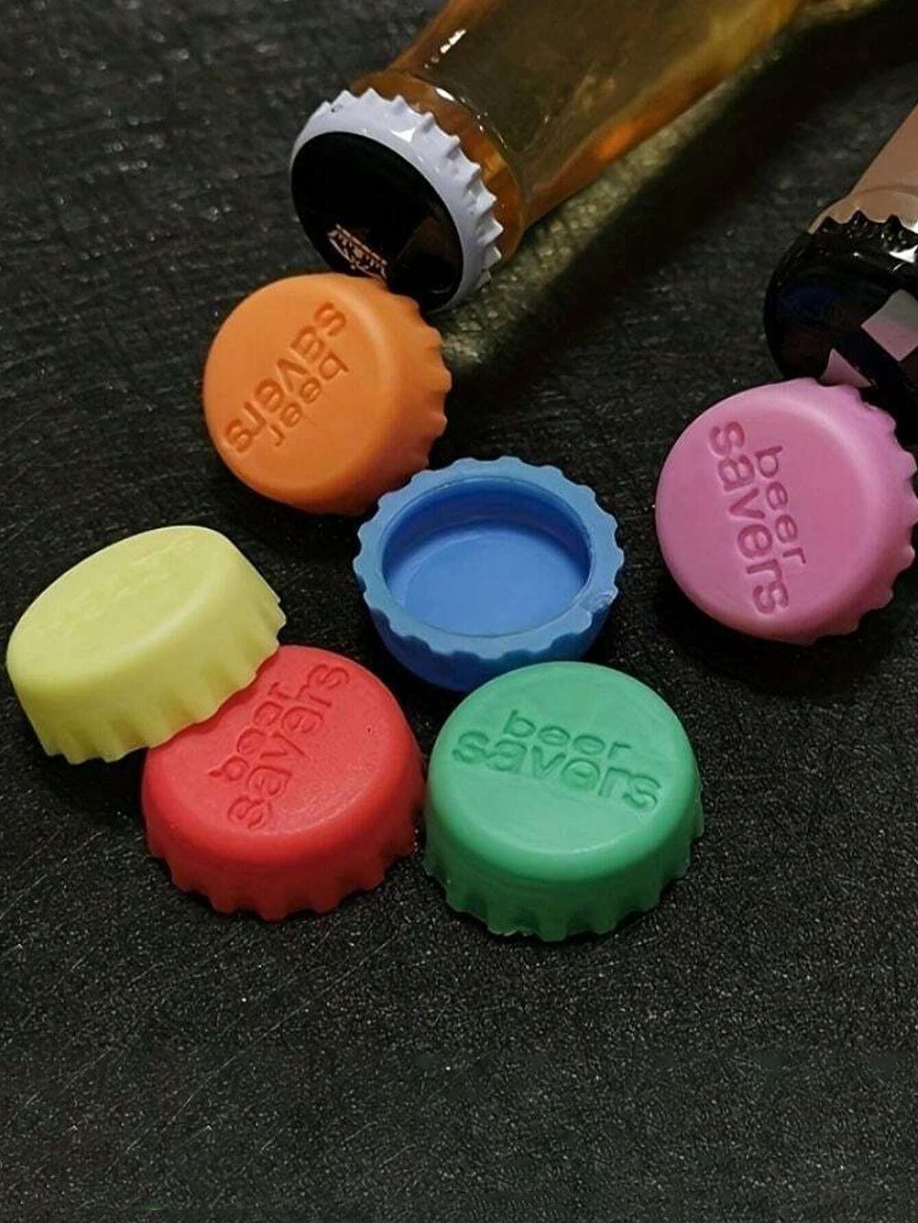 Reusable Silicone Bottle Cap, Sealed Beer Lid, Kitchen Vinegar Soy