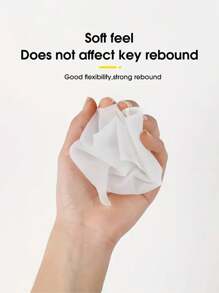 2pcs/1pc Laptop Keyboard Film Silicone Pad Universal 15.6/17 Inch Protective Cover Color Ultra-Thin Protective Film Simple Dust Transparent Film Dirty Cover Back To School Gaming Mouse Pad Desk Accessories Office Supplies Office Office Desk Accessories Mousepad Mouse Pad For Desk - Multicolor - View 8