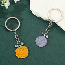 1件装时尚个性化动漫海贼王周边，吊坠背包装饰挂件，钥匙扣情人节汽车配件包饰挂件学校信袋配件挂绳带证件套汽车配件包饰挂件圣诞礼物汽车配件教师朋友姐妹礼物创意 - 惡魔果實鑰匙扣 - 查看 6