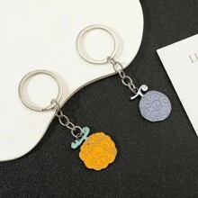 1件装时尚个性化动漫海贼王周边，吊坠背包装饰挂件，钥匙扣情人节汽车配件包饰挂件学校信袋配件挂绳带证件套汽车配件包饰挂件圣诞礼物汽车配件教师朋友姐妹礼物创意 - 惡魔果實鑰匙扣 - 查看 5