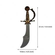 1pc Props Simulate Pirates Of The Caribbean Knives Pirate Weapons Toys Plastic Skull Knife/Christmas/Easter Gifts/Carnival