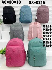 Women's Casual Waterproof Rucksack Backpack SX-0216 - màu xanh lá - Xem 1
