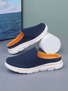 Unisex Fashionable Mesh Mule Shoes – Comfortable Walking Sports Shoes, Durable And Anti-Slip Rubber Sole, Home Half-Slippers