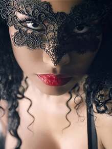 1pc Ladies Masquerade Mask - Elegant Half-Face Venetian Mask For Masquerade Parties, Cosplay, Christmas, Weddings, Anime Themed Events - Exquisite Design Corset Halloween