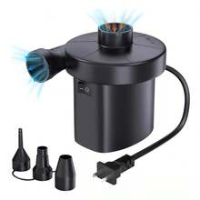 Inflador Eléctrico Ca Para Colchones Y Piscinas Inflables - Negro - Ver 2