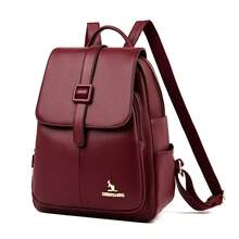1pc Women's PU Leather Backpack, Suitable For Commuting And Daily Use