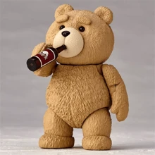10cm TED 2 Movie Teddy Bear 4" Boxed Movable Action Figure Ornament Collectors Model - Brown - View 9