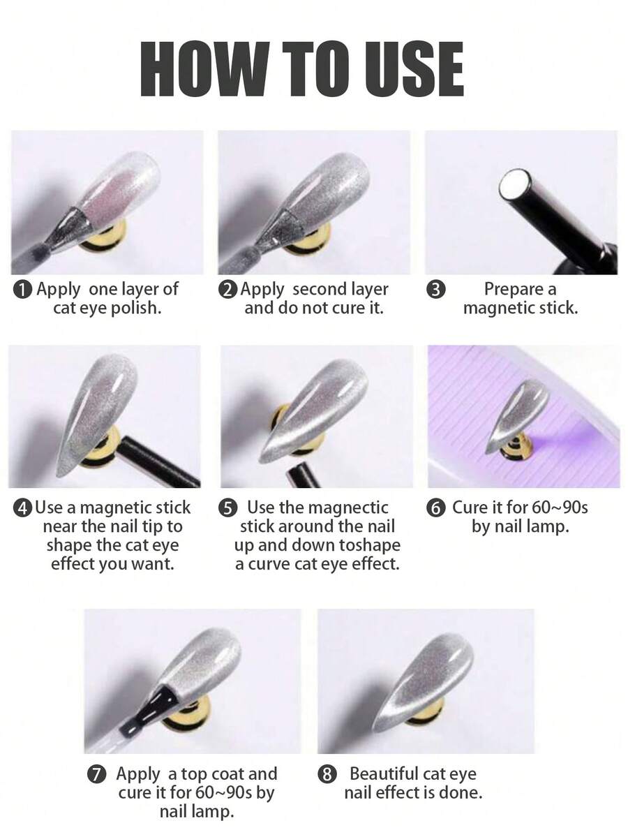 MISS SHAKA 10ml Autumn Winter Red Cat Eye Gel Nail Polish 2024 New Red White Dopamine Nail Shop