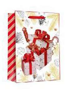 12 peças/saco, 3 peças de cada estilo de sacolas de Natal, 3 tamanhos, sacolas de presente com padrão de Natal, sacolas não tecidas para presente de Natal, reutilizáveis, grandes, médias e pequenas, sacolas de embalagem para compras de Natal, adequadas para suprimentos de presentes para festas de fim de ano de Natal