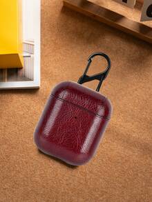 Leather Cover, Protective Case, Skin Sticker Compatible With Airpods Pro, Airpods 2/3 - Burgundy - View 4