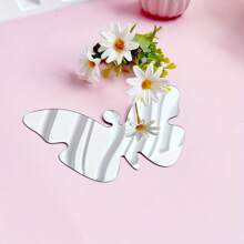 32pcs/Set Multi-Color Mirror Butterfly Wall Stickers, DIY Mirror Butterfly Combination, Art Mirror Butterfly Wallpaper, Home Decor Crafts Suitable For Wall & Mirror Decoration In Living Room, Dining Room, Bedroom, Bathroom, Party, Holiday, Waterproof Decal