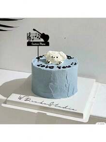 1 pièce, Décoration de gâteau avec nom personnalisé, Décoration de gâteau avec violon de musique personnalisée, Cadeau d'anniversaire unique, Décoration de gâteau de fête personnalisée, Décoration de gâteau de mariage personnalisée, Cadeau de mariage personnalisé