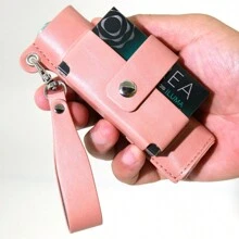 1 件女士高端挂绳纯色皮革保护套，便携式储物袋适用于 IQOS ILUMA I ONE 和香烟盒，时尚、优雅且节省空间