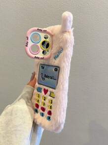 1 Ốp điện thoại hình máy ảnh vui nhộn, ốp mềm mại, tương thích với iPhone/điện thoại - Hồng - Xem 5