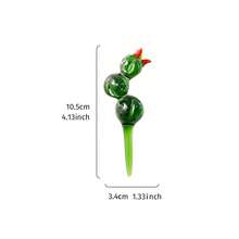 1 件创意水晶玻璃仙人掌植物花瓶（不含花瓶），4.4 英寸手工彩色玻璃工艺品，永恒仙人掌，小雏菊花室内/室外装饰，办公桌阳台趣味装饰配件 - 彩色 - 查看 10