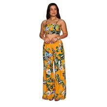 PANTS SET WITH DRAWSTRING - 黃色 - 查看 1