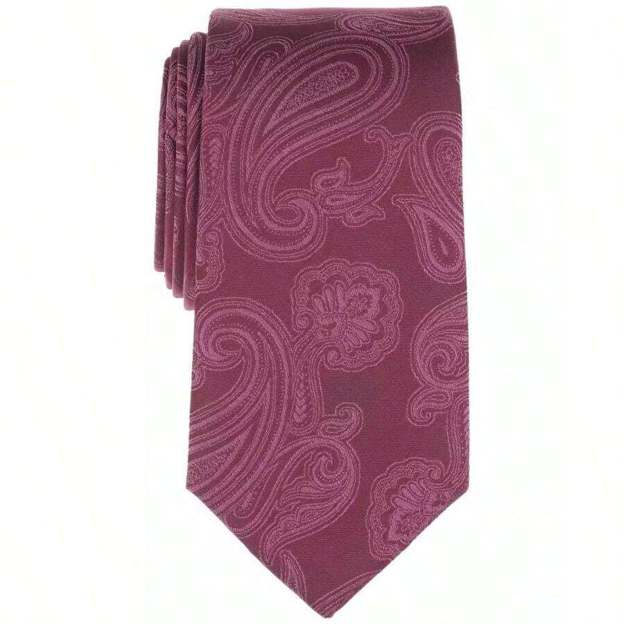 Michael Kors Men's Classic Maloney Paisley Tie - Rose - View 1
