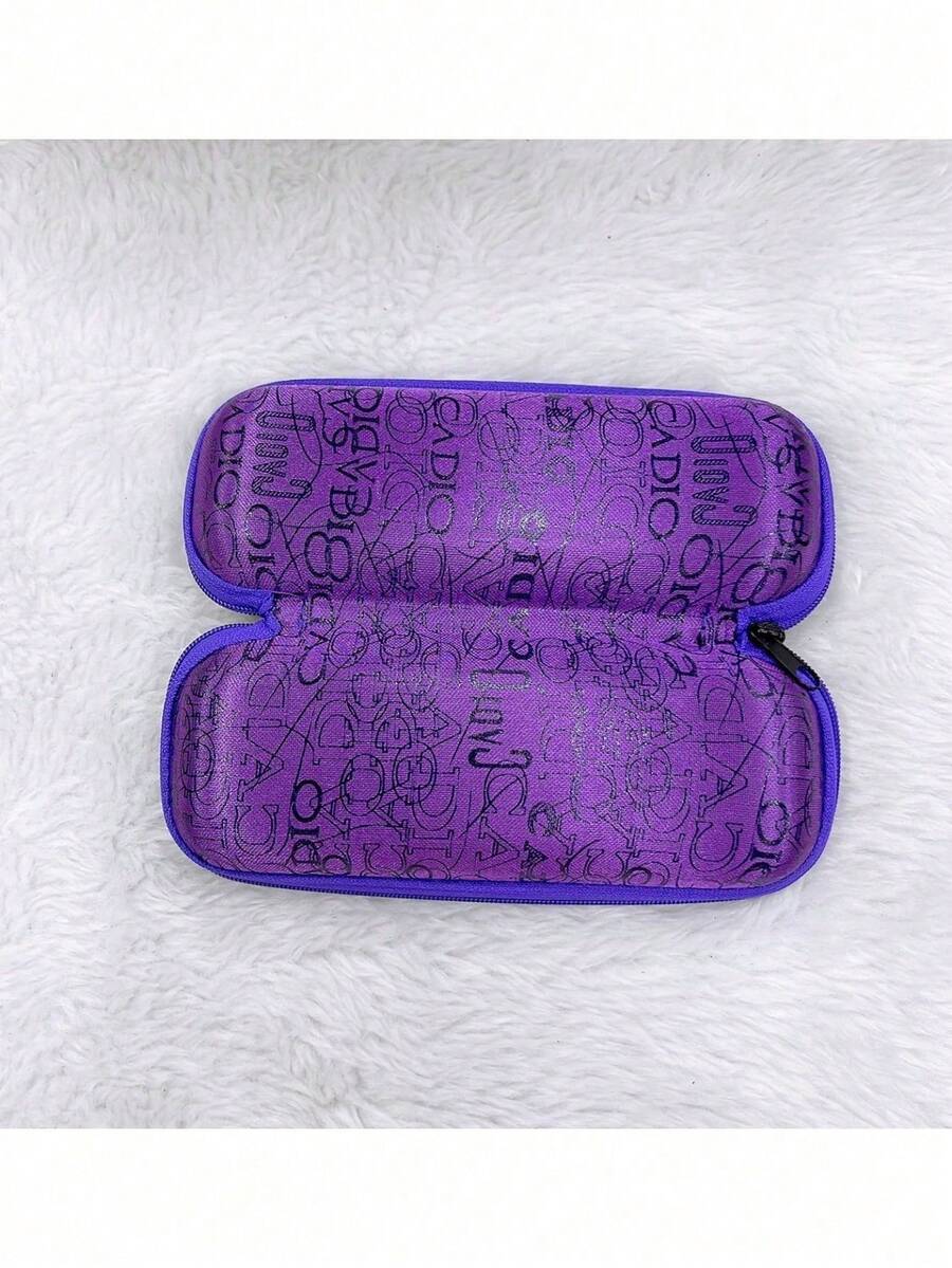Glasses Case Cover With Zipper - 紫色 - 查看 1