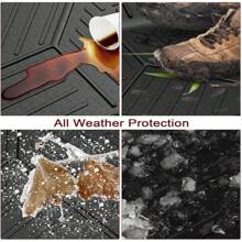 Custom Fit Floor Mats For 2018-2023 Toyota Tacoma Double Cab,3 Pack Floor Liners Compatible With 2018 2019 2020 2021 2022 2023 Toyota Tacoma - màu đen - Xem 5