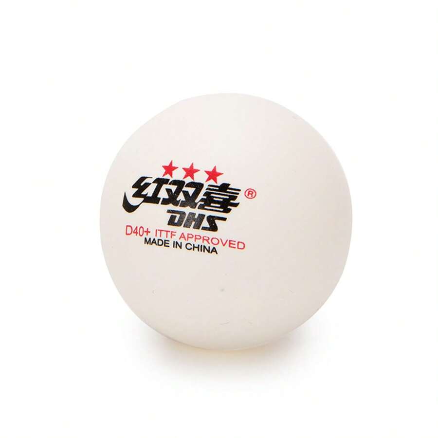 Red Double Happiness Dhs Table Tennis, Professional Ping Pong Ball For Competition And Training - White - View 1