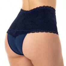 Kit Of 3 Lace Panties, High Waist, Comfort, Shaping, Tightens The Belly, Helps To Shape Postpartum - 彩色 - 查看 10