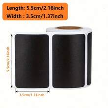 120 nhãn bảng đen với 1/2 bút đánh dấu phấn dạng lỏng, nhãn dán bảng đen chống thấm nước có thể tái sử dụng để trang trí tiệc, thùng lưu trữ, hộp đựng thực phẩm, lọ và nhiều thứ khác - Dễ dàng dán và gỡ bỏ - nhiều màu - Xem 8