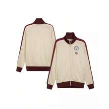 Men's Tan Manchester City FtblHeritage T7 Raglan Full-Zip Track Jacket - Tan - View 2