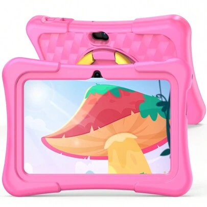 PRITOM 7 Inch Kids Tablet,Tablet For Kids With WiFi,32GB ROM,Dual Camera, Parental Control, Pre-Installed APPs, Games, Learning Educational Toddler Tablet With Case(No Adapter)
