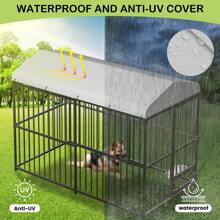Large Outdoor Dog Kennel, 8x4x6FT Heavy Duty Dog Cage With Roof, Dog Kennel Outdoor, Dog House With Safety Locks, UV & Water Resistant Proof Cover, For Garden Backyard - 8X4X6FT - View 5