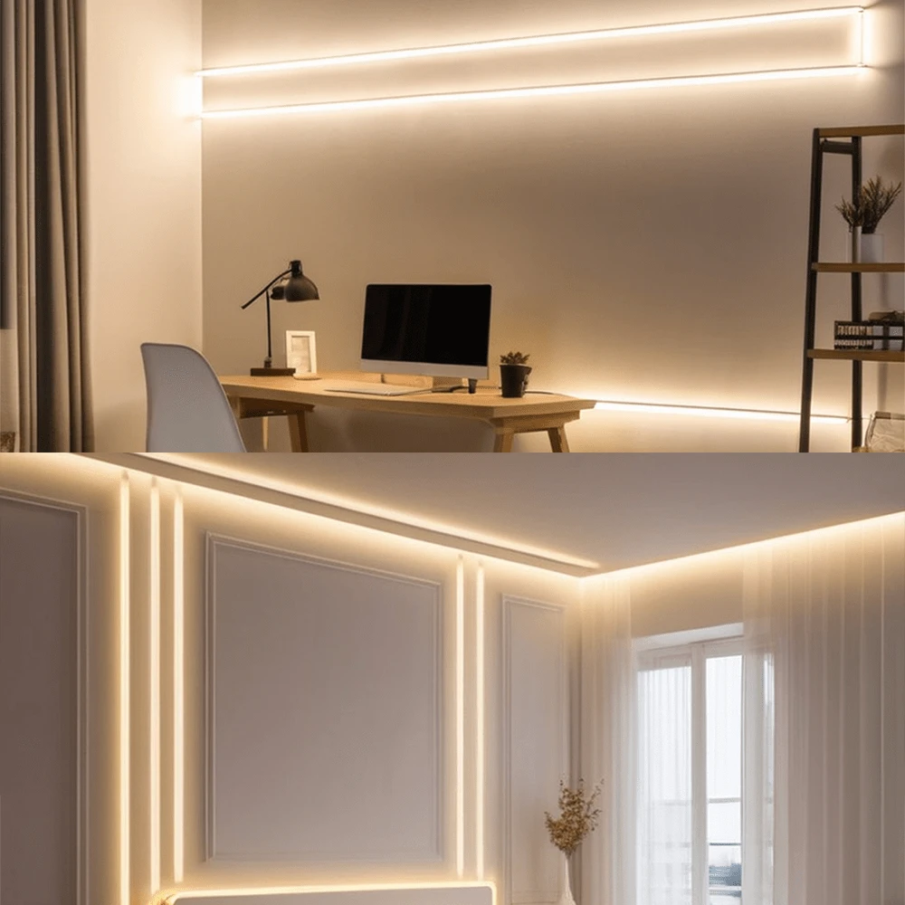 1PC 5V Warm White Touch Switch LED Strip Light, Gentle And Not Harsh