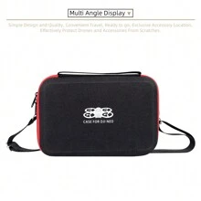 porseejie DJI Neo Portable Hard Shell Case Waterproof Storage Bag For DJI Neo Drone Accessories Travel School College Electronic Bagcharger Carry Case Cable Tidy Box Duffel Travelling Bag Cable Bag Electronic Data Cable Bedside Storage For Travel Airpods Camera Collect Women Man Child's Christmas Gifts Essential Teacher Supplies Waterproof Lightweight Large Capacity Portable Accessories - Black - View 10