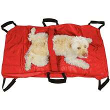 CNCEST Transport Stretcher For Dogs 110kg Load Emergency Pet Carrier With Strap Foldable Emergency Animal For Animal Medical Injury Rescue Disability - Red and Black - View 9