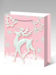 12 peças/saco, 3 peças de cada estilo de sacolas de Natal, 3 tamanhos, sacolas de presente com padrão de Natal, sacolas não tecidas para presente de Natal, reutilizáveis, grandes, médias e pequenas, sacolas de embalagem para compras de Natal, adequadas para suprimentos de presentes para festas de fim de ano de Natal