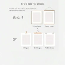 3 chiếc, Lá đen trắng Nghệ thuật treo tường, Bắc Âu Hiện đại Tối giản phong cách áp phích In Tranh vải, Trang trí nhà cửa, Đồ trang trí phòng, Ý tưởng quà tặng, Thích hợp để vẽ trang trí trong văn phòng, Phòng ngủ, Phòng khách 19,7 * 27,6 inch, Không khung - A - Xem 6