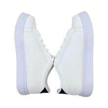 Embroidered Dog And Cat Tennis Shoes - White - View 3