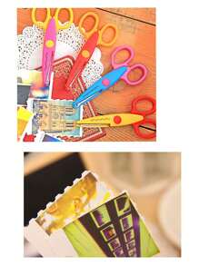 Zig Zag Pinking Scissors For Crafts With Decorative Edge Kids Scissors Kids And Adult Scissors Scrapbook Scissors - Nhiều màu - Xem 2