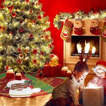 1 chiếc váy cây thông Noel in hình ông già Noel và cây thông Noel, phụ kiện trang trí tiệc Giáng sinh - Nhiều màu - Xem 7