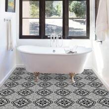 12 piezas de baldosas de vinilo esmerilado y grueso para piso de cocina y baño, pegatinas impermeables autoadhesivas para salpicadero y pared