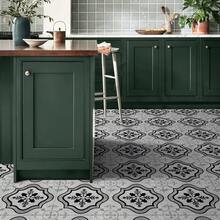 12 piezas de baldosas de vinilo esmerilado y grueso para piso de cocina y baño, pegatinas impermeables autoadhesivas para salpicadero y pared