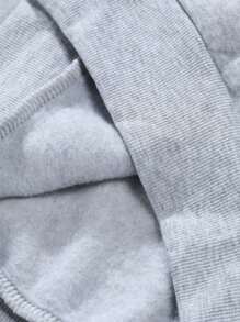 3pcs/Set Men Plus Size Casual Drawstring Hoodie, Autumn - Multicolor - View 6