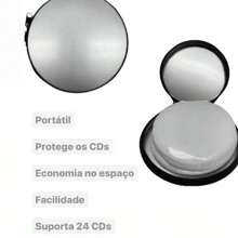 CD DVD Holder - 24 Unit CD DVD Case - 銀色 - 查看 2