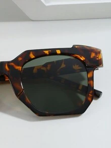 1 Cặp Kính thời trang hình chữ nhật cổ điển dành cho nam, phù hợp với phong cách đường phố, sàn diễn, tiệc tùng và mọi mùa - Nhiều màu - Xem 6